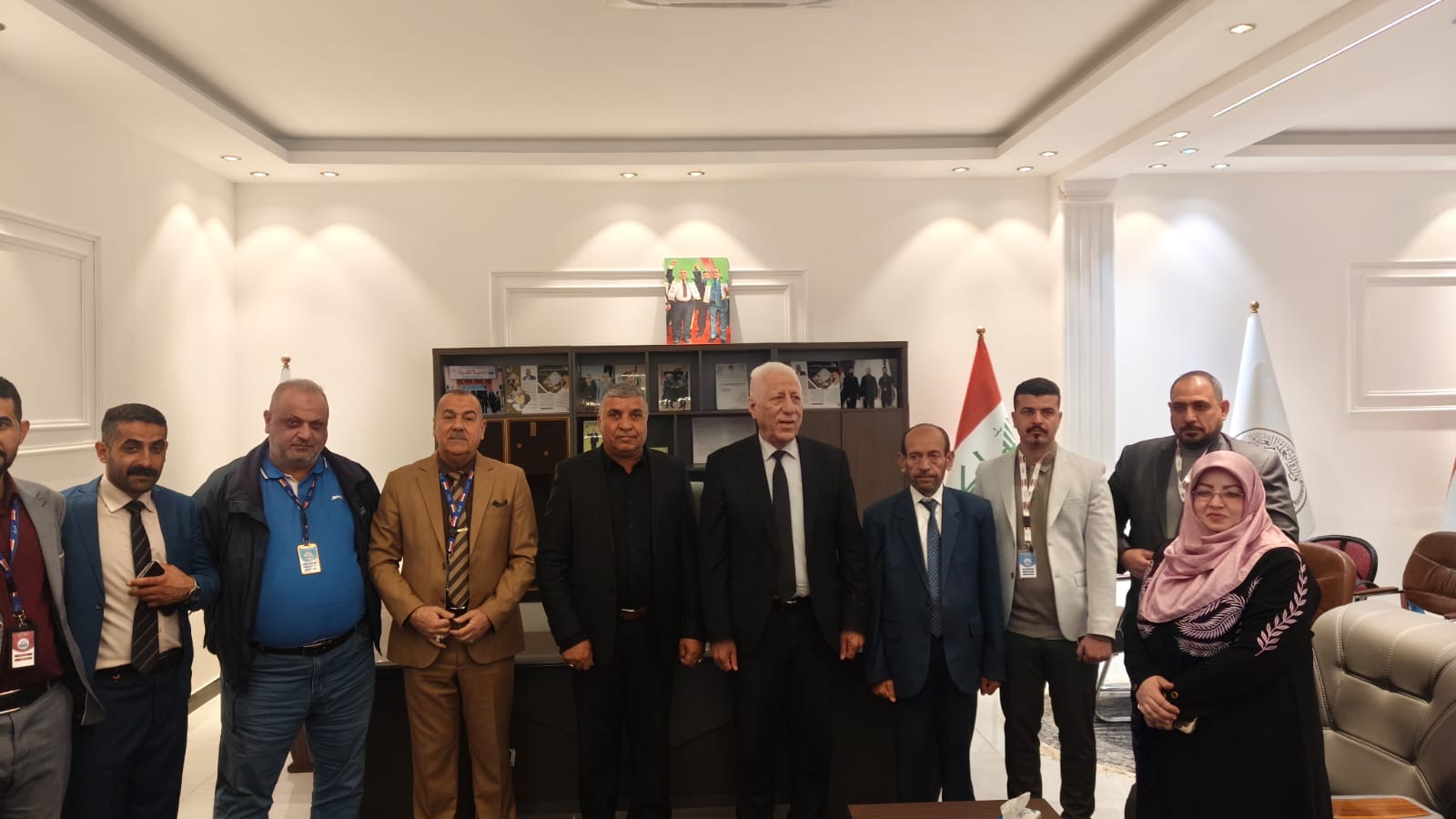 السيد مساعد رئيس جامعة الكوت يتفقد أقسام الكليات في الصويرة.