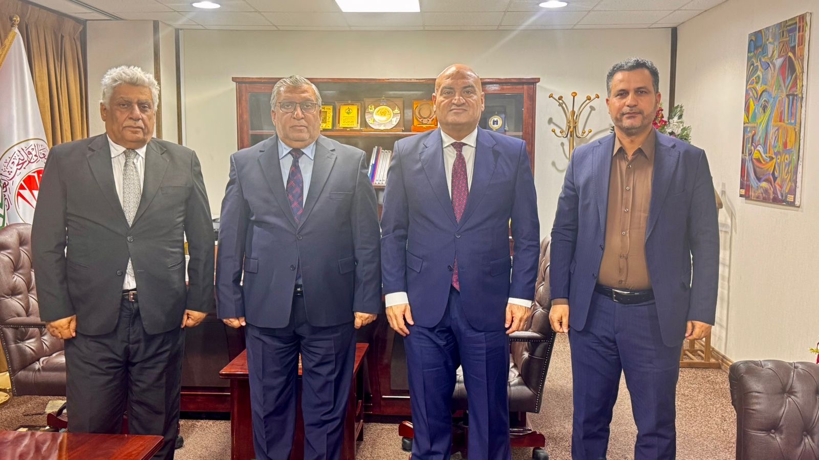 الهيئة الإدارية للمجلس الأعلى للجمعيات العلمية تعقد اجتماعها برئاسة السيد وكيل وزارة التعليم العالي الأستاذ الدكتور حيدر عبد ضهد اليوم.