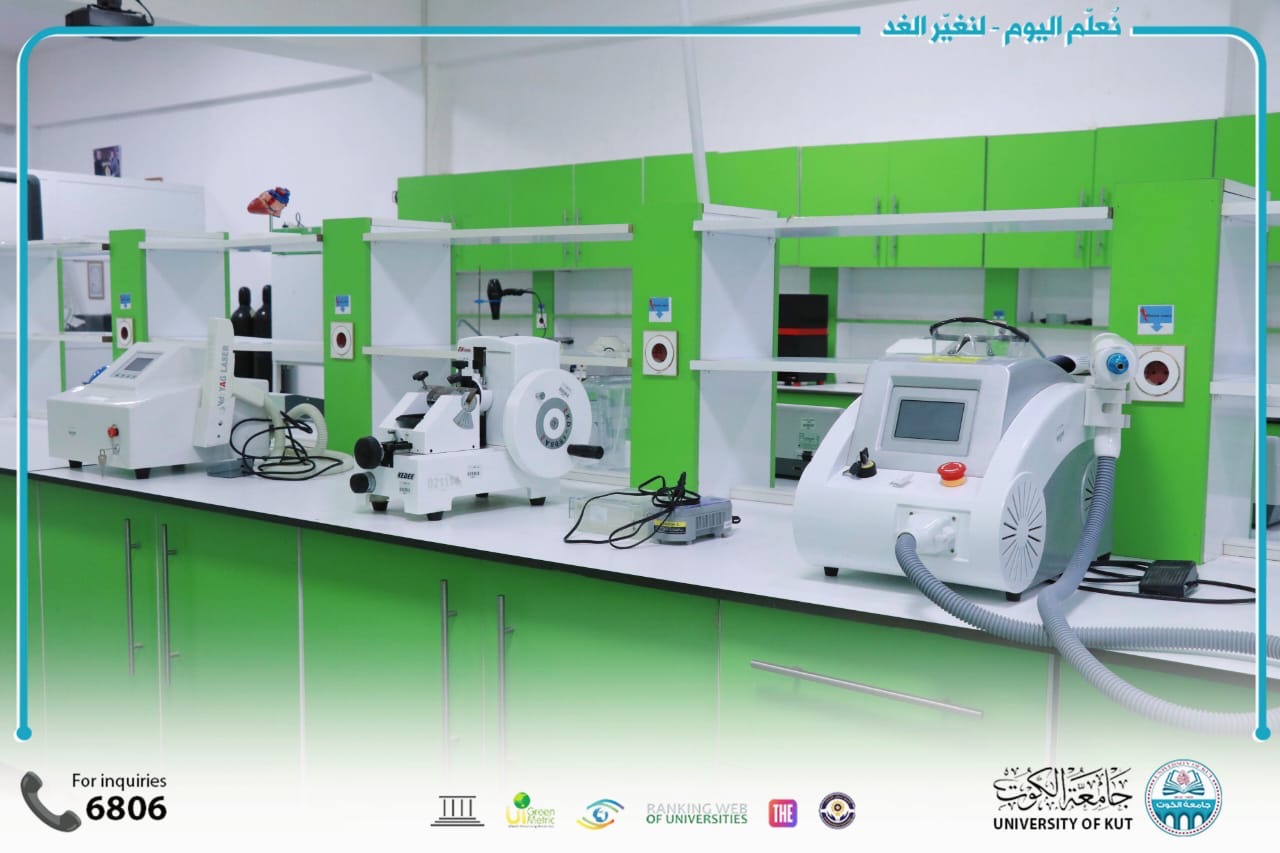 الأستاذ المساعد الدكتور طالب الموسوي يشرف على أول مختبر أبحاث متقدم في محافظة واسط.