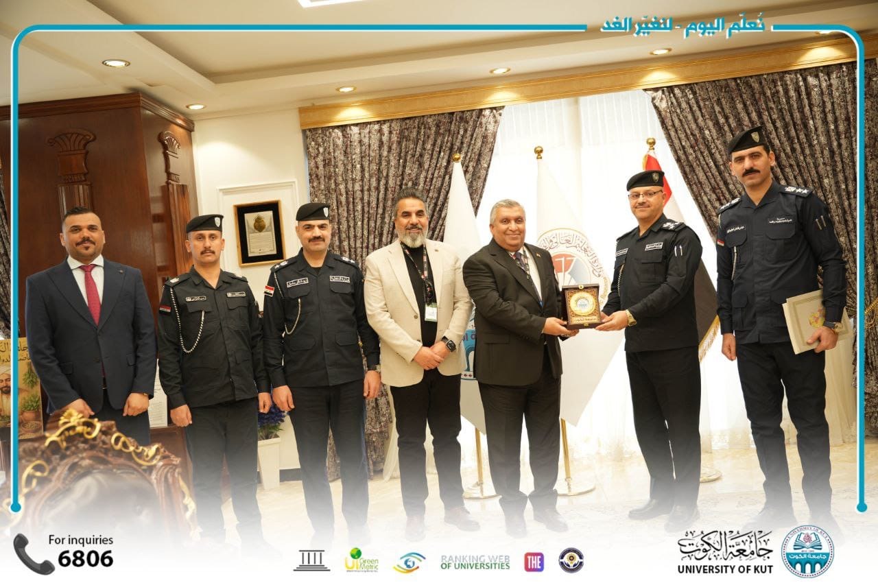 جامعة الكوت تقيم ندوة علمية عن الجواز الإلكتروني العراقي بالتعاون مع مديرية جوازات واسط.