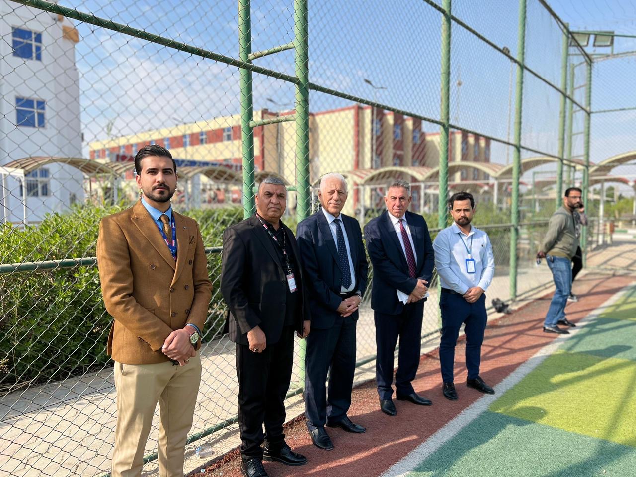 برعاية السيد رئيس مجلس إدارة جامعة الكوت تُفتَتَح بطولة خماسي كرة القدم لكليات الجامعة.