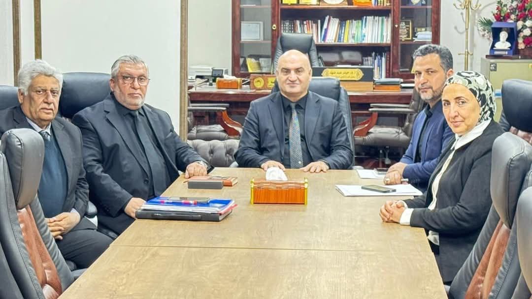 رئيس مجلس إدارة جامعة الكوت يحضر اجتماعاً تشاورياً للمجلس الأعلى للجمعيات العلمية العراقية.